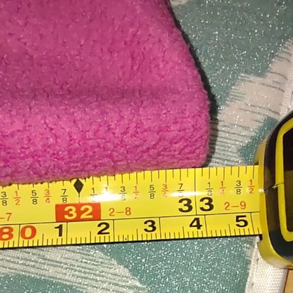 SUNBEAM VINTAGE PAIR PILLOWCASES FLEECE ZEBRA PRINT WITH PINK BORDER 20" BY 33" - Picture 6 of 6